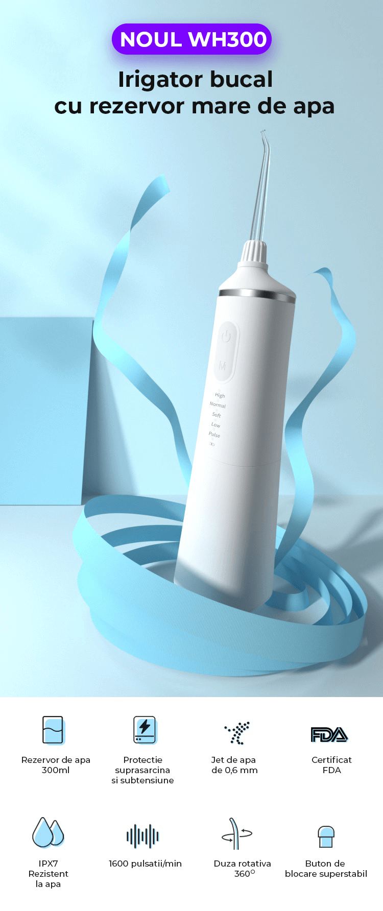 noul dus bucal WH300