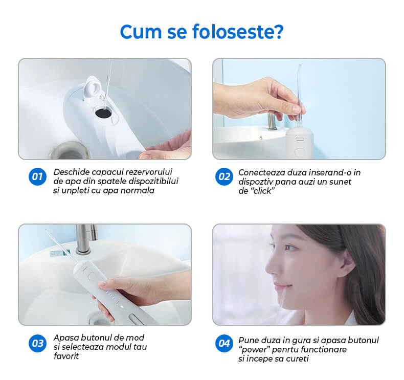 cum utilizam irigatorul bucal