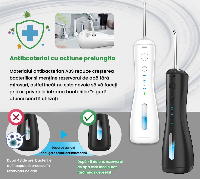 irigator bucal anti bacterian