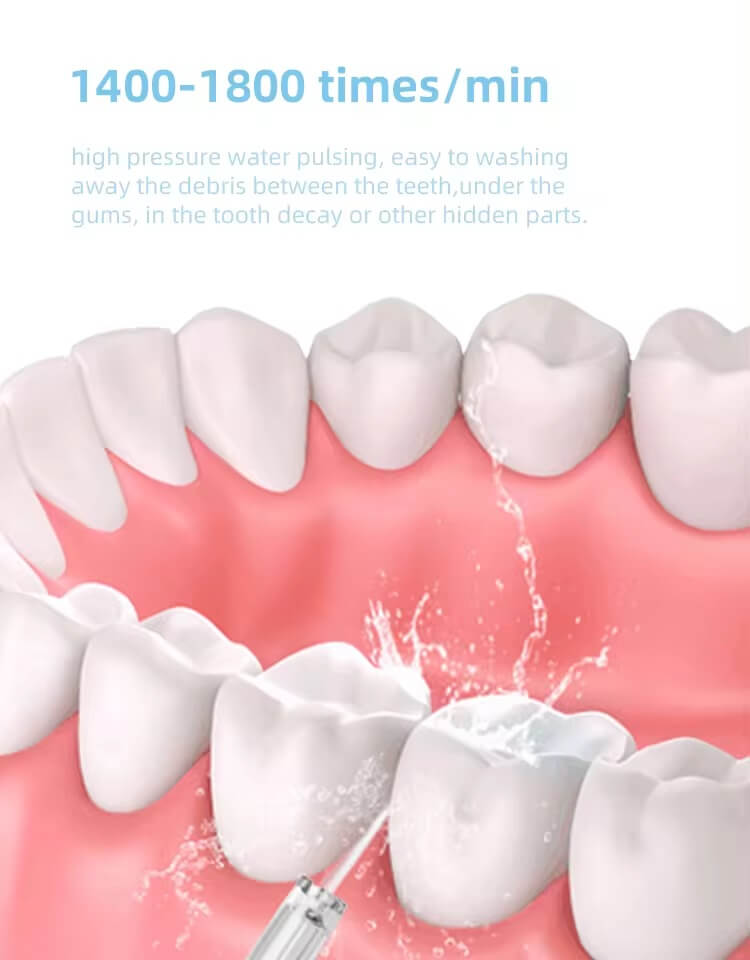 Irigator Bucal Woya WP01, 4 Moduri, 5 Capete, Rezervor 280 ml, Alb - imagine 5