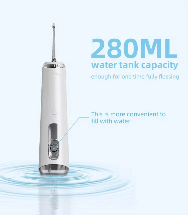 Irigator Bucal Woya WP01, 4 Moduri, 5 Capete, Rezervor 280 ml, Alb - imagine 2