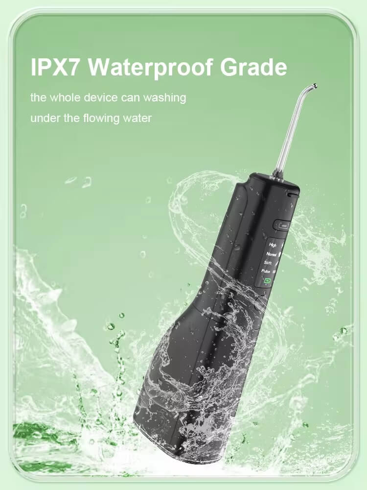 Irigator Bucal Woya WP02, 4 Moduri, 5 Capete, Rezervor 300 ml, Alb - imagine 9