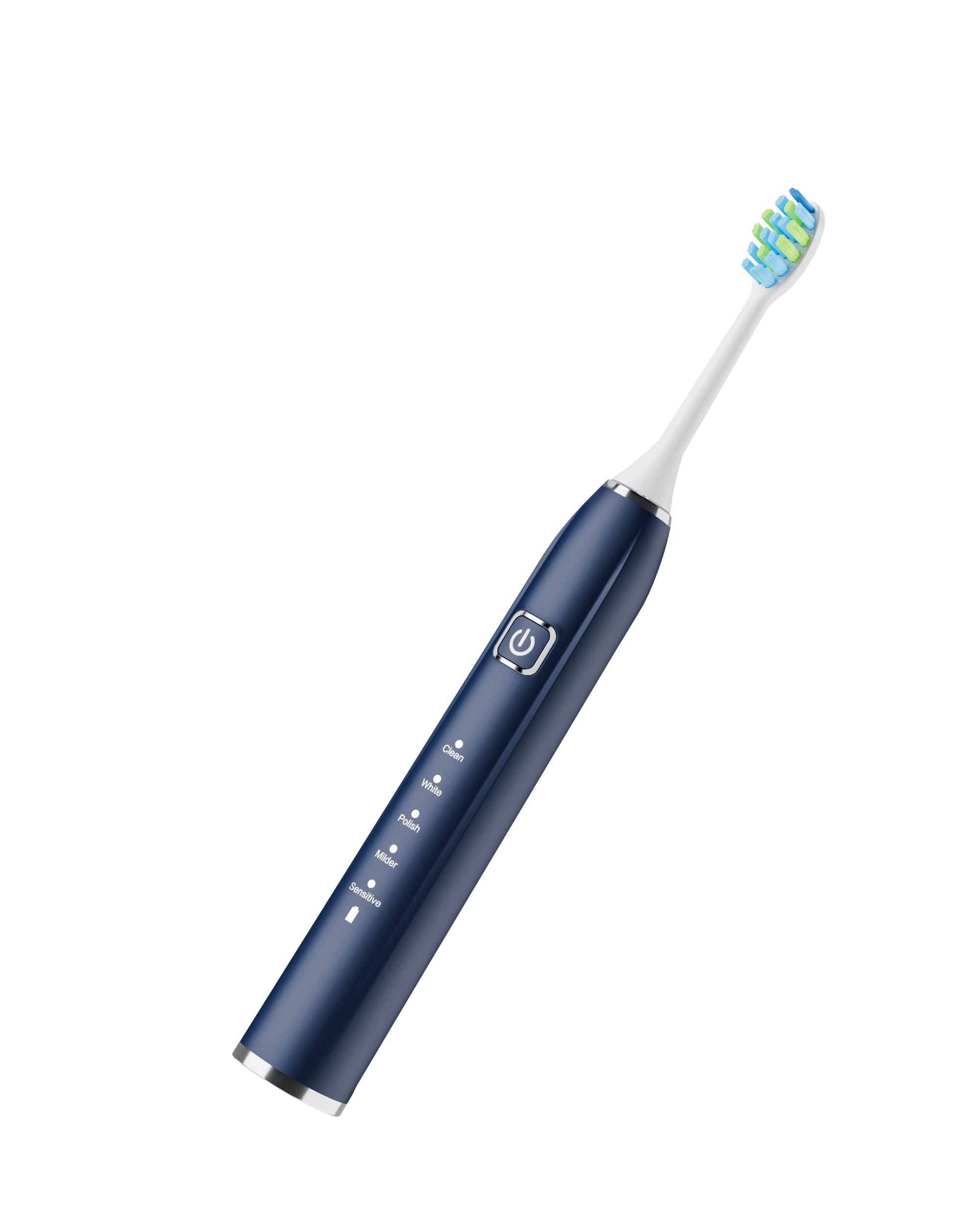 Periuta de dinti electrica Woya Smart Sonic EA312, 5 Moduri, 4 Capete, Etui Voiaj si Baza de incarcare, 38000 vpm, IPX7 – Albastru Inchis - imagine 5