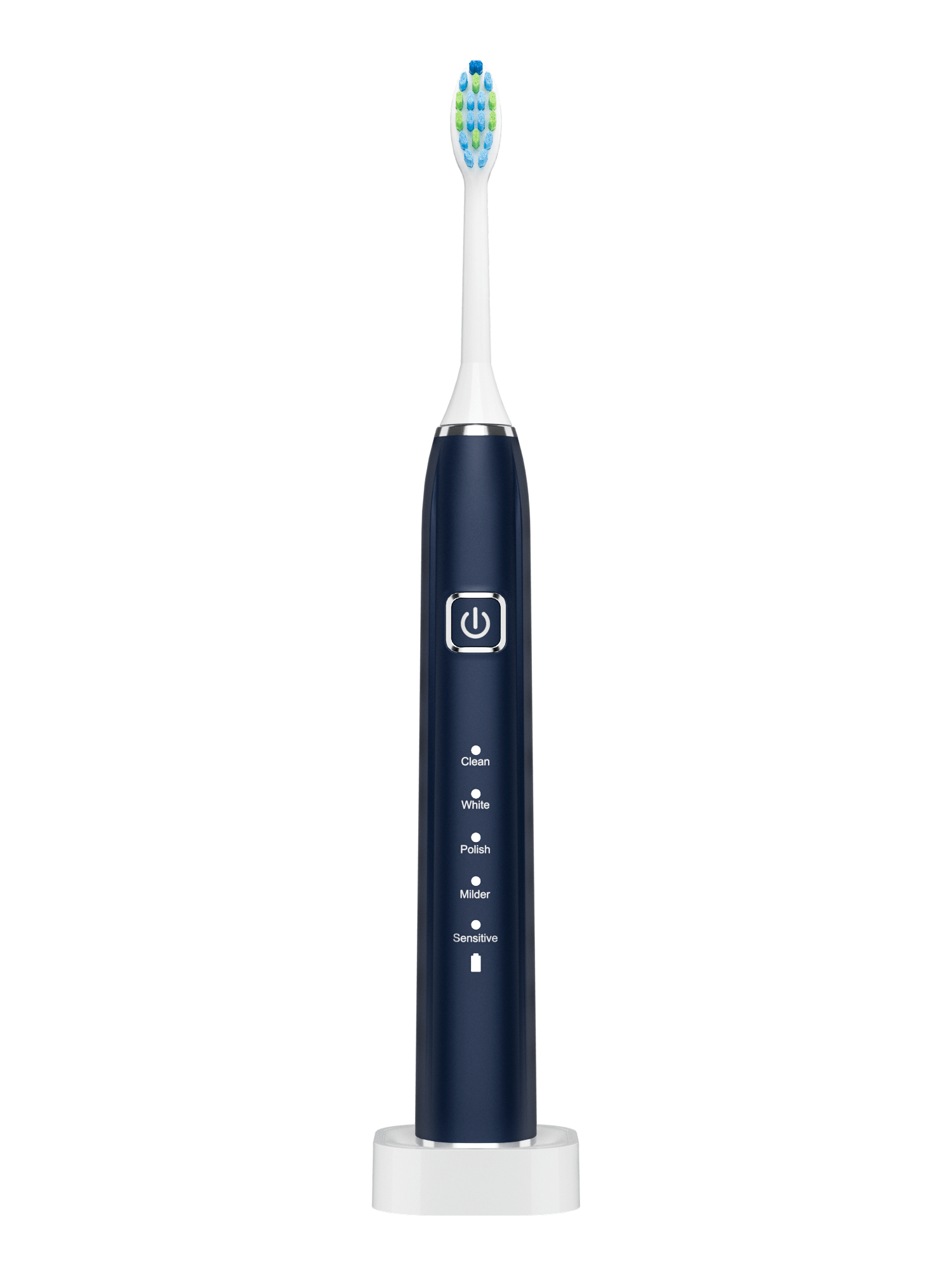 Periuta de dinti electrica Woya Smart Sonic EA312, 5 Moduri, 4 Capete, Etui Voiaj si Baza de incarcare, 38000 vpm, IPX7 – Albastru Inchis - imagine 6